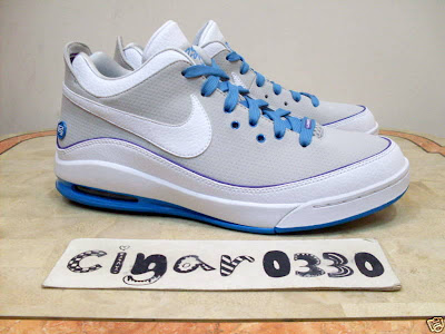 Nike Air Max LeBron VII Low Summit Lake Hornets Sample Version nike air max lebron 7 low gr white grey blue 1 08 Nike Air Max LeBron VII Low Summit Lake Hornets Sample Version