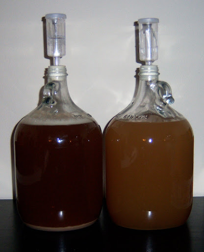 Pale Ale (left) Lemon Malt (right)