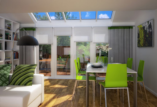 Modern Natural Home Design, Modern House Design, Modern Living Room, Dining Room Decorating, Modern kitchen design