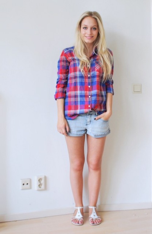 denim shorts