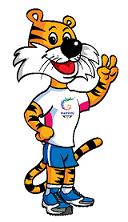 Unhappy Shera, the mascot for the 2010 Commonwealth Games