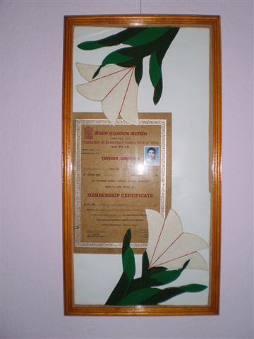 Frame for certificates/photos