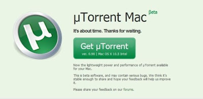 µTorrent推出Mac版 µTorrent推出Mac版