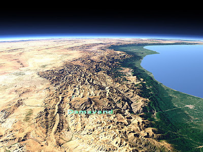 Mount Damavand, Alborz Rang and Caspian Sea Very nice work by Views of the Earth