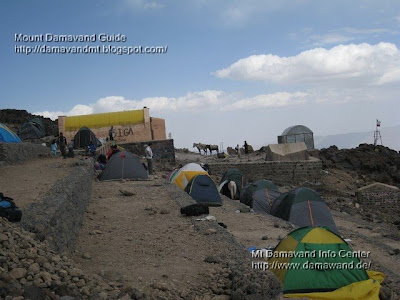 Accommodation in Mt Damavand south route Camp3 Bargah Sevom Tent 