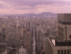 Vista da Av. São João no mirante do "Banespão"