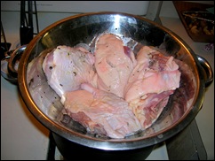 duck in colander duck in colander