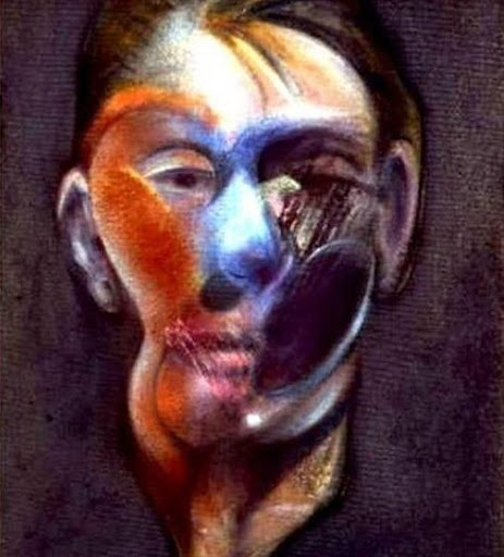 F. Bacon, Autoportrait, couverture du 'Crépuscule des Pensées' de Cioran - éd. Poche