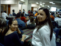 Carmen y Yoha en pleno evento
