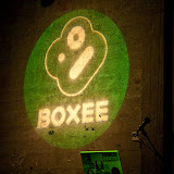 The Boxee logo (check out the “Co-ops Rock” sticker!)