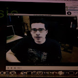 Chris Pirillo couln't make it in so he attended via webcam