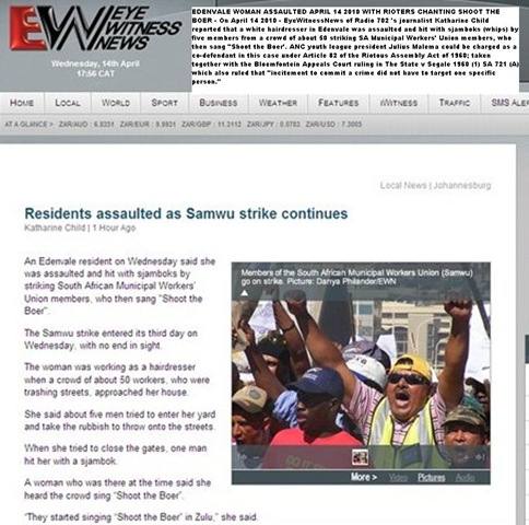 [Hatespeech Shoot the Boer Edendale woman sjambokked strikers Shoot the boer chanting Apr142010 Radio702EyeWitnessNews[6].jpg]