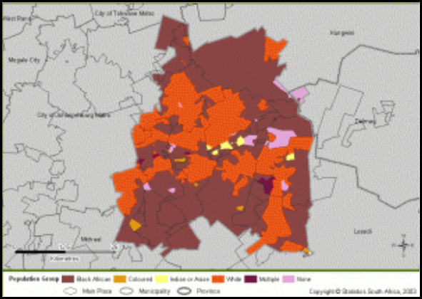 Afrikaners residency on East Rand Gauteng map