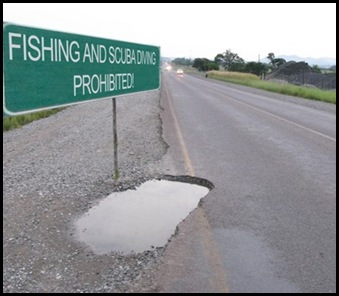 Pothole Brits Madibeng Pulse Jan282010