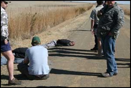 Boshoff Farm Attacker captured by FreeStateFarmUnionMembers