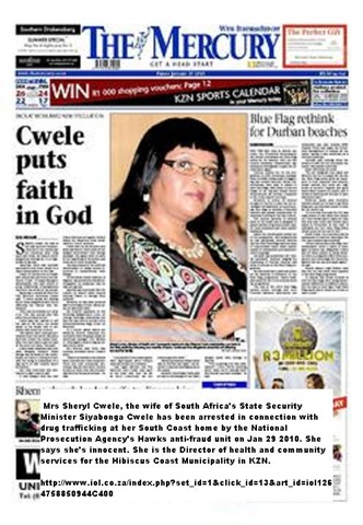 [SA security minister wife Sheryl Cwele arrested for drug trafficking says she is innocent Jan292010 (2)[9].jpg]