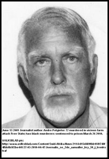 Potgieter Andre June 13 2009 farm murder journalist two killers sentenced Potgieter Andre June 13 2009 farm murder journalist two killers sentenced