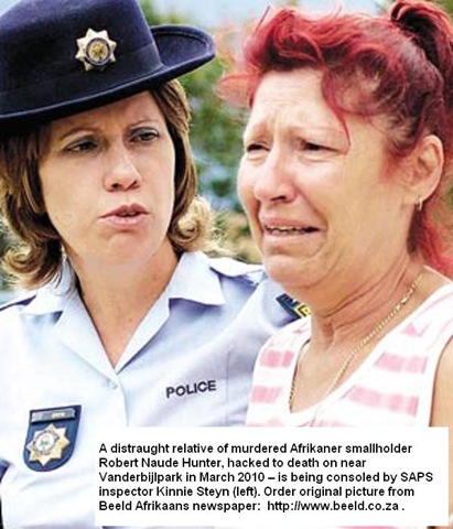 [Hunter Robert Naude Vanderbijlpark AH hacked to death RELATIVE CONSOLED BY SAPS INSP KINNIE STEYN[4].jpg]