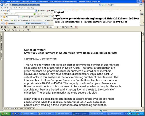 [Genocide Watch 2002 Alert over Boer Farmers Slain since apartheid in South Africa Nr 1 jpeg[6].jpg]