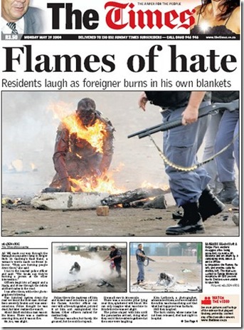Flames of Hate Genocide of Foreign Africans in SA .. are whites next,,,