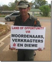 Cullinan Kameeldrift Leeufontein smlallholdiers protest murders of whites Nov 2008
