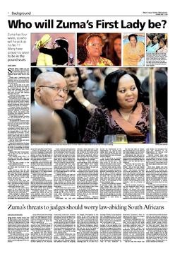 [Who Will Zuma's first lady be Pretoria News April 11 2009[4].jpg]