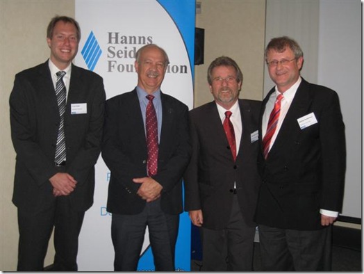Dr Johan Burger second left at German SA crime seminar