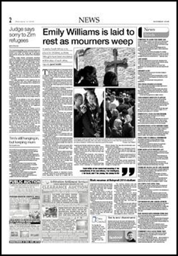 Williams Emily funeral The Star Feb 16 2008