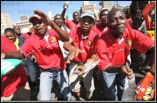 CosatuMarchingAgainstHighFoodPricesGautengJuly2008