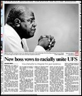 Free State University's new boss vows to racially unite Aug 28 The Star