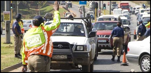 Metropolitan police Johannesburg in action_not trained by SAPS