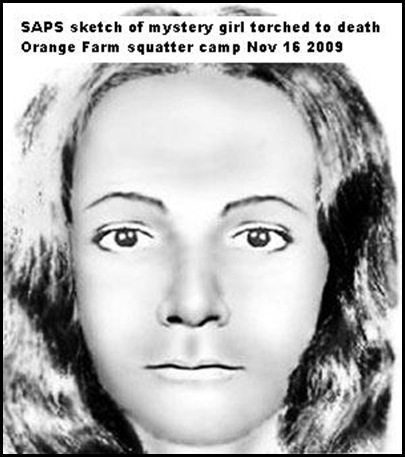 Orange Farm white girl torched Sketch Det Mike van Aardt1