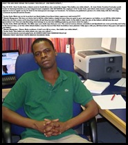 Sodo Nceba Safmarine
employee PE wrote One Bullet One White Infant May302010 HisFacebook (2) Sodo Nceba Safmarine employee PE wrote One Bullet One White Infant
May302010 HisFacebook (2)