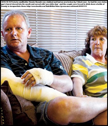 Benade Hennie and Ann assaulted Honingnestkrans Pta YOU WHITE DOG Nov112010