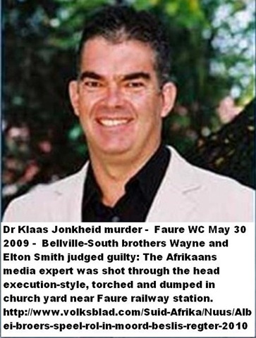 [Jonkheid Dr Klaas Media expert murdered burnt Faure Cape May 30 2009[5].jpg]