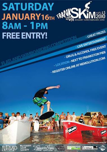 The Victorian Skim Society are back again this summer, with the first competition to coincide with the annual Frankston Waterfront Festival.