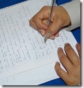 escribiendo