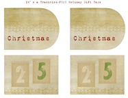 Burlap Inspired Holiday Gift Tags