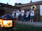 Photo: Kingpin Brass Band supporting their local crawfish boil.