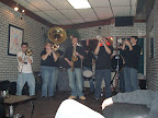 Photo: Kingpin Brass Band playing at Cooler Near the Lake in Kenosha.