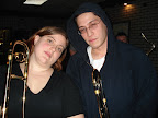 Photo: The Kingpin Brass Band trombone section.