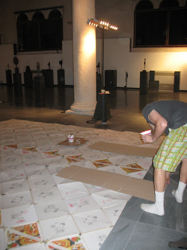 Putting the Pagina together on-site.