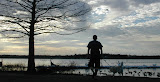 Alice and I watching the sunset