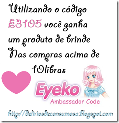 embassador code eyeko delírios