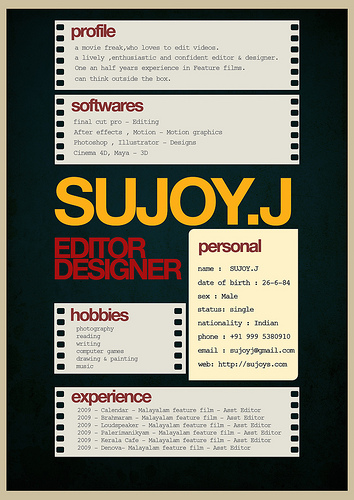 Examples of Super Creative Resume Design 