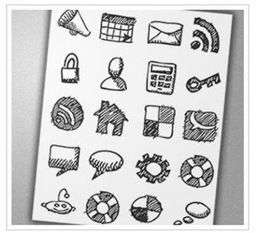 30 Free Hand Drawn Icon Sets 