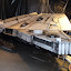 Half of the Millennium Falcon hung