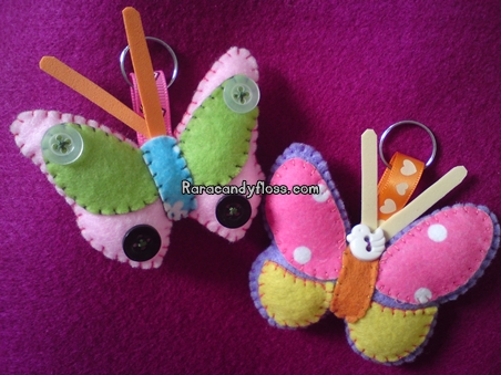 Felt butterfly shape