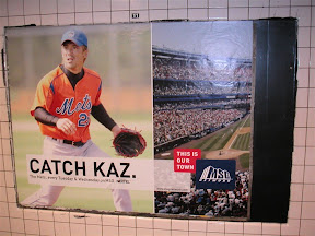 Kazuo Matsui with Mets Uniform