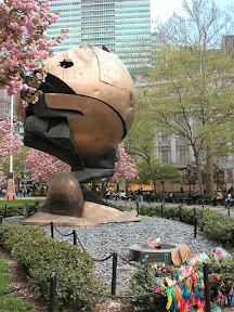 The Sphere and Eternal Flame 9/11 Memorial in Battery Park